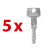 Zestaw 2 wkładek ABUS D10 30/40 + KD10 40G/30 - W SYSTEMIE 1 KLUCZA - NIKIEL PERŁOWY