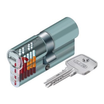 Zestaw 2 wkładek ABUS D10 30/40 + KD10 40G/30 - W SYSTEMIE 1 KLUCZA - NIKIEL PERŁOWY